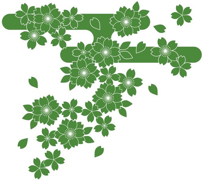 桜に霞イラスト素材