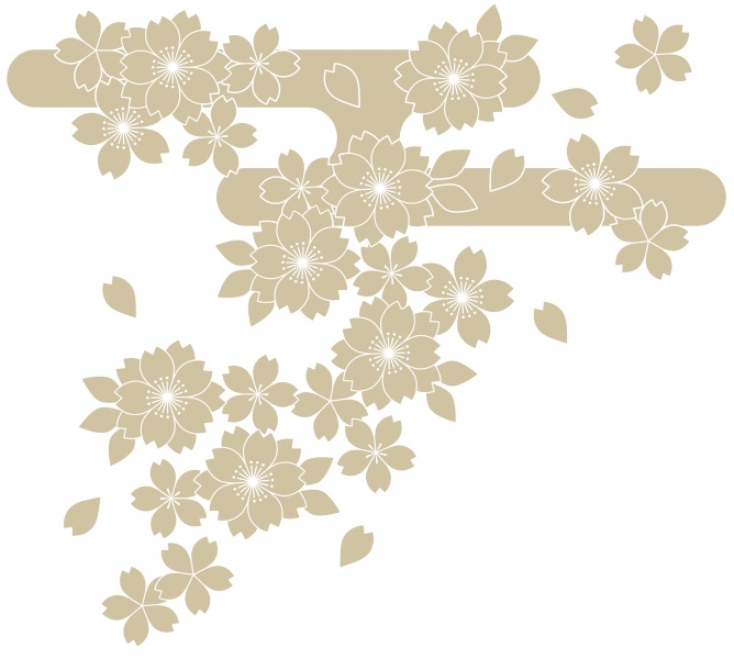 桜に霞イラスト素材