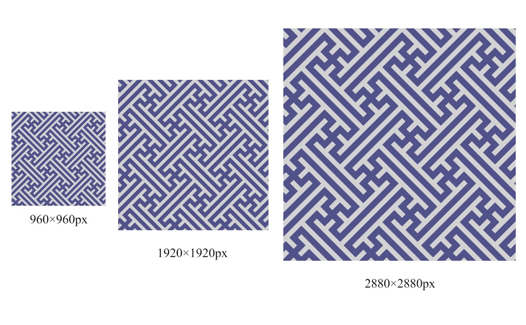 紗綾型パターン素材1