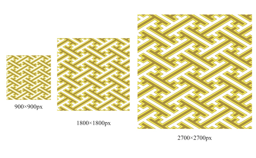 紗綾型パターン素材2