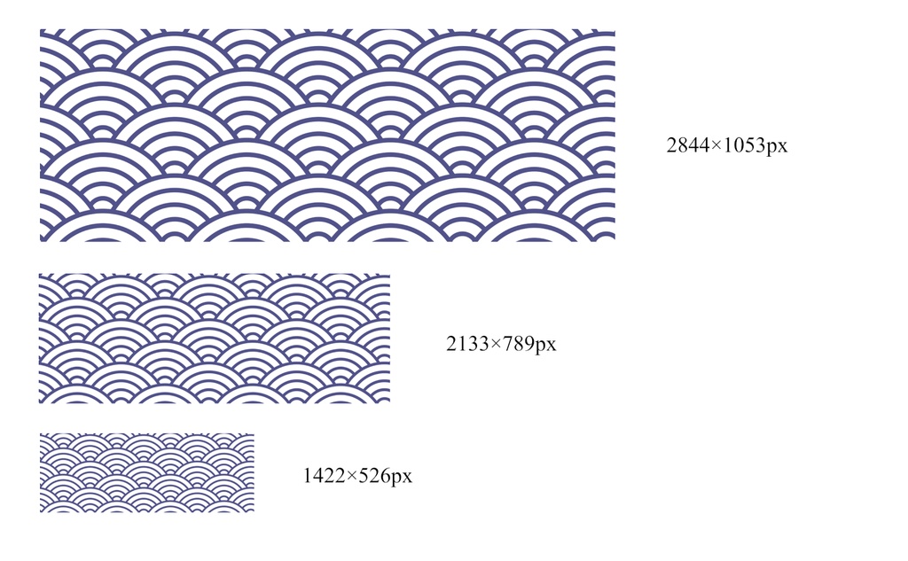 青海波パターン素材1