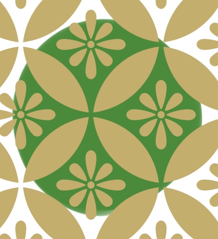 七宝パターン素材1 小花