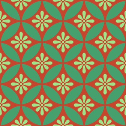 七宝パターン素材1 小花