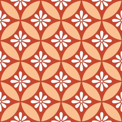 七宝パターン素材1 小花