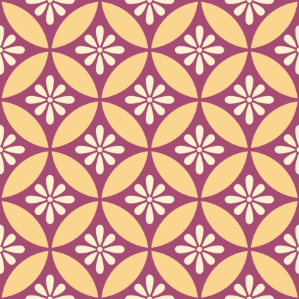 七宝パターン素材1 小花