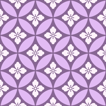 七宝パターン素材2 唐花