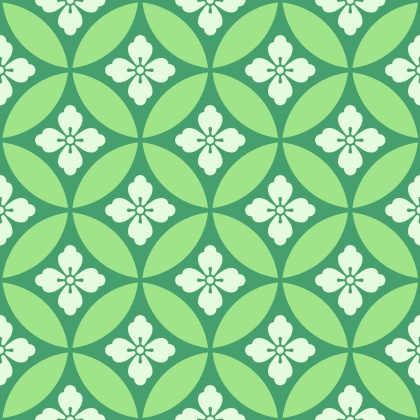 七宝パターン素材2 唐花