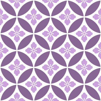 七宝パターン素材2 唐花