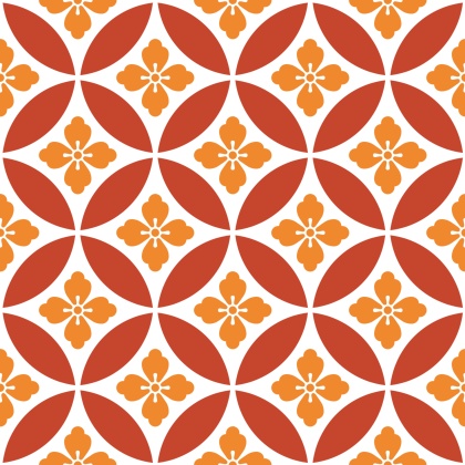 七宝パターン素材2 唐花