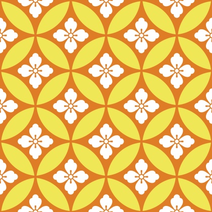 七宝パターン素材2 唐花