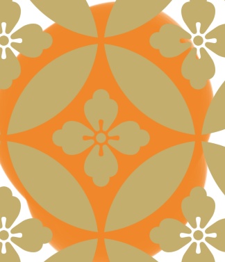 七宝パターン素材2 唐花