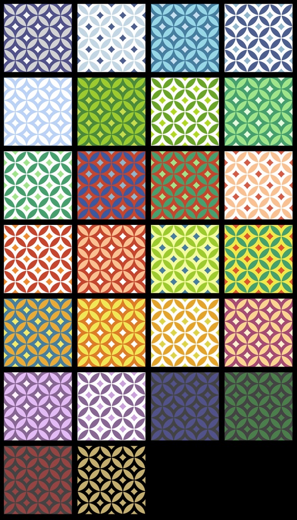 七宝パターン素材3 菱