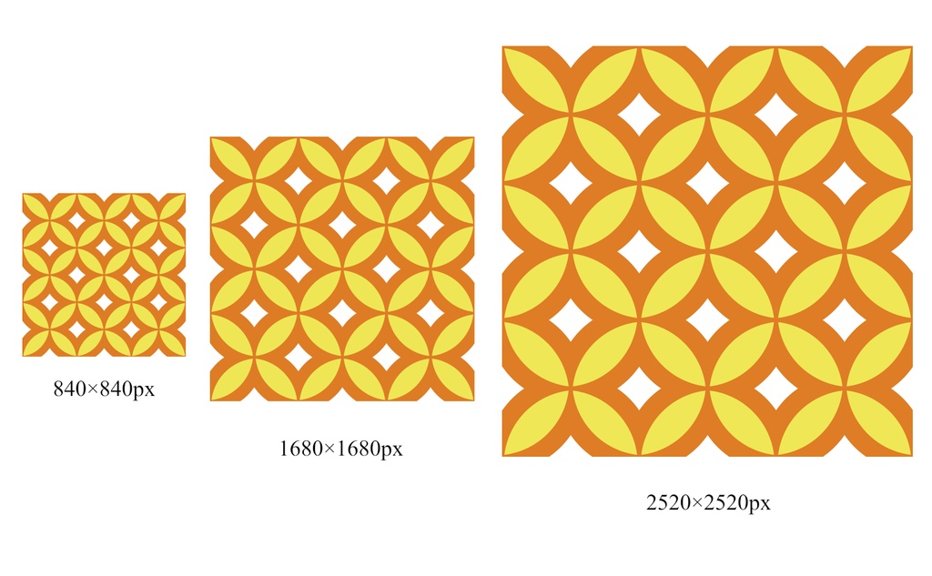 七宝パターン素材3 菱