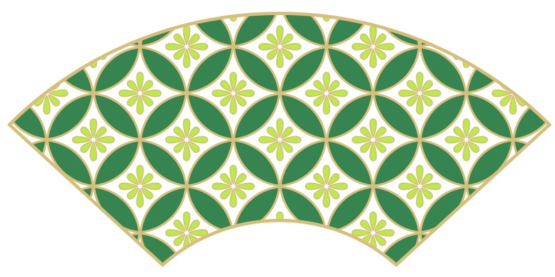 七宝パターン素材4 小花