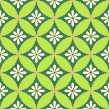 七宝パターン素材4 小花