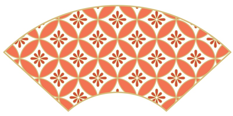 七宝パターン素材4 小花