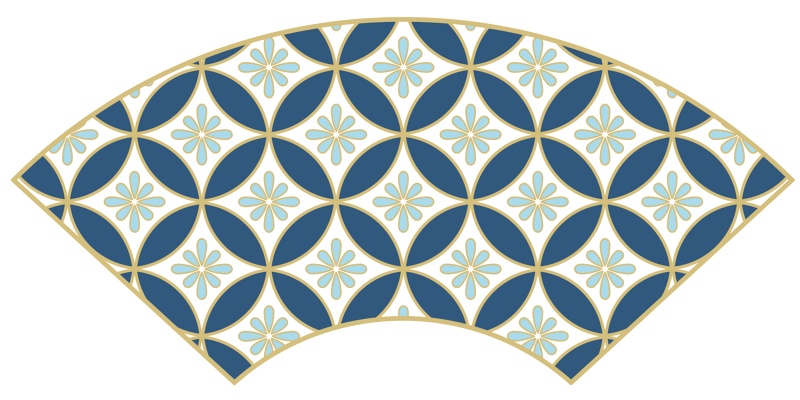 七宝パターン素材4 小花