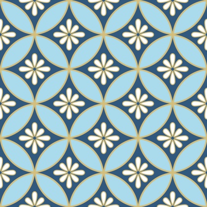 七宝パターン素材4 小花