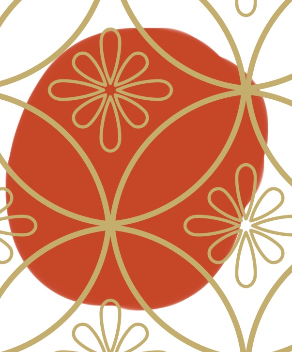 七宝パターン素材4 小花