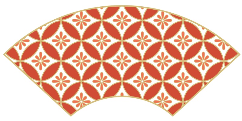 七宝パターン素材4 小花