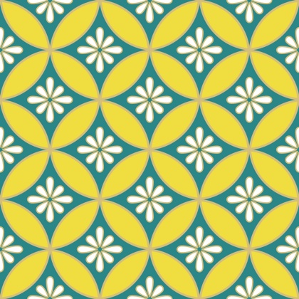 七宝パターン素材4 小花