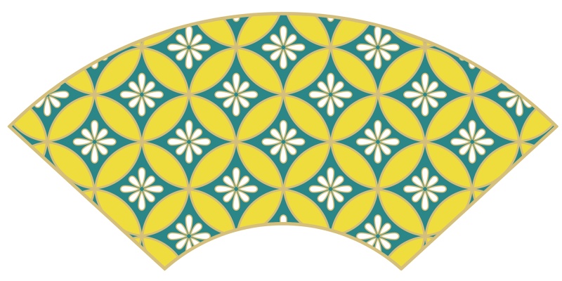 七宝パターン素材4 小花