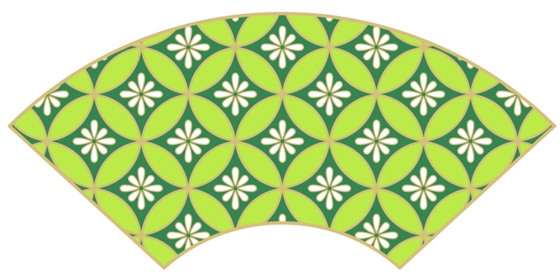 七宝パターン素材4 小花