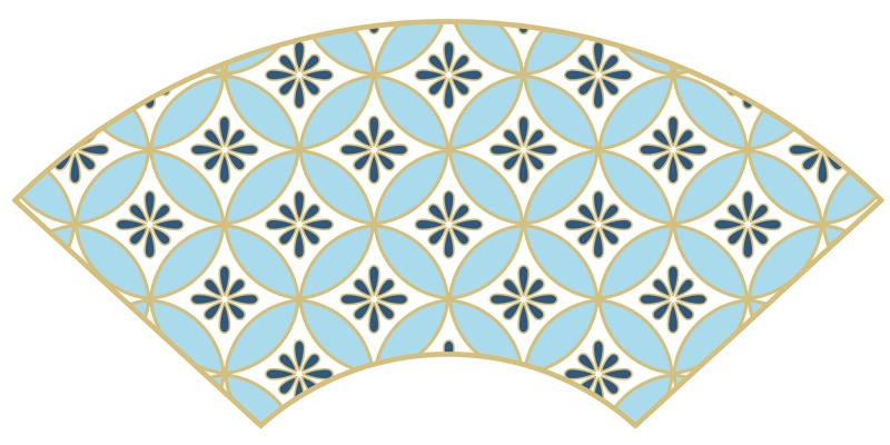 七宝パターン素材4 小花