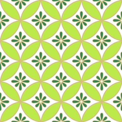 七宝パターン素材4 小花