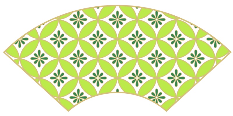 七宝パターン素材4 小花