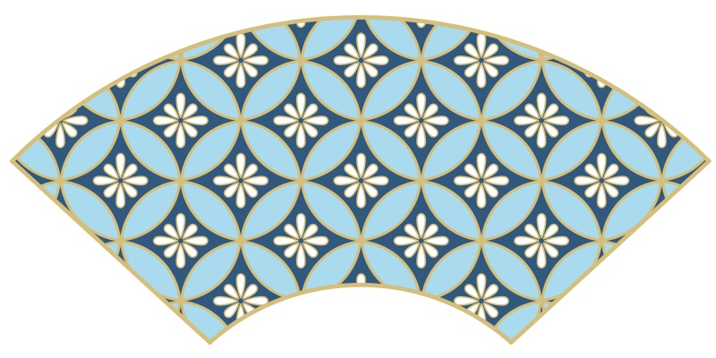 七宝パターン素材4 小花