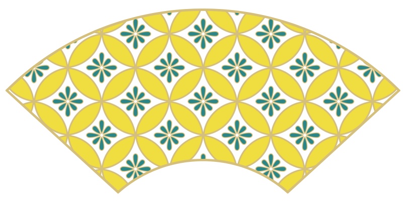 七宝パターン素材4 小花