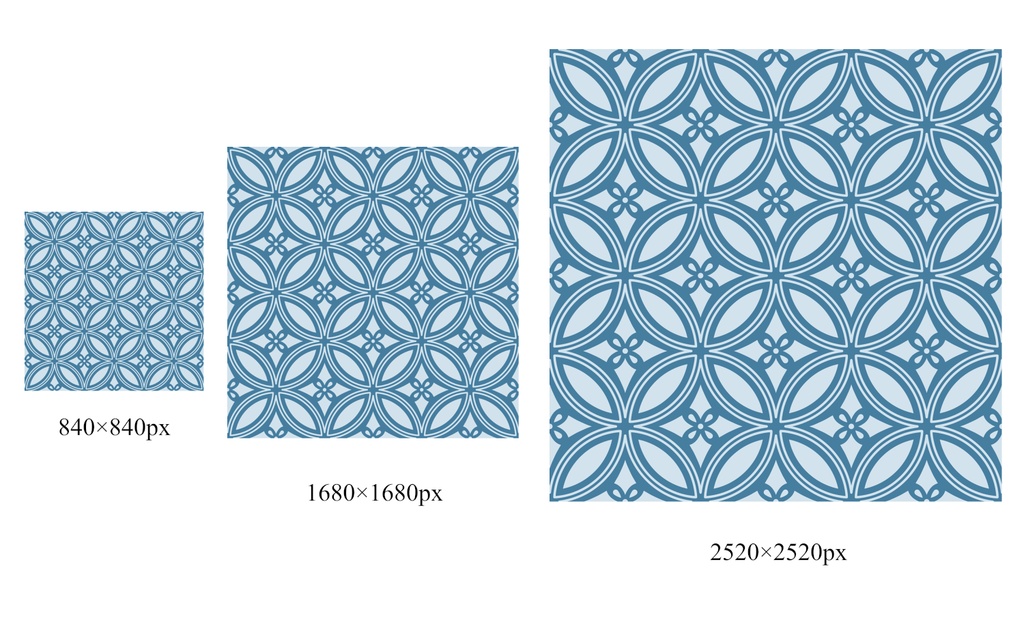 七宝パターン素材6 剣