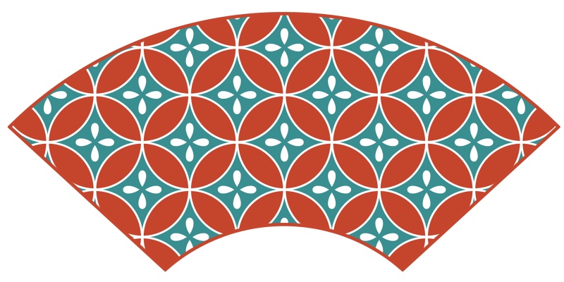 七宝パターン素材5 四片