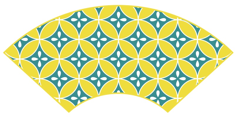 七宝パターン素材5 四片