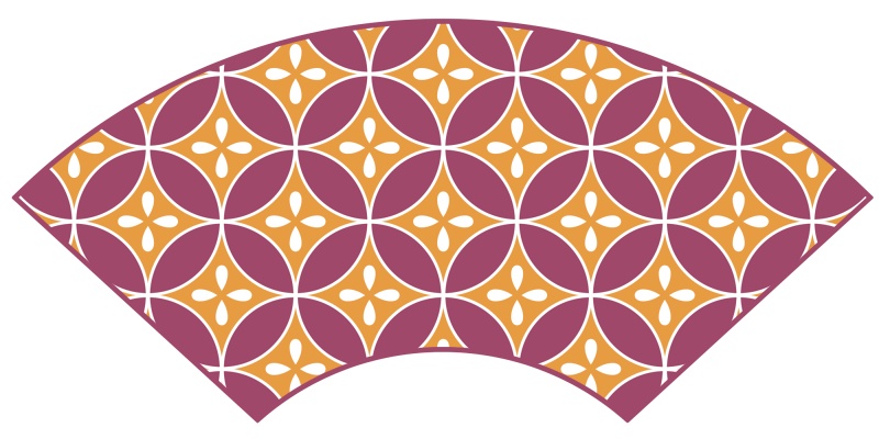 七宝パターン素材5 四片