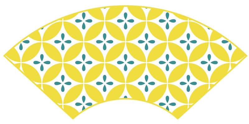 七宝パターン素材5 四片