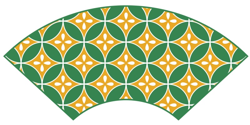 七宝パターン素材5 四片