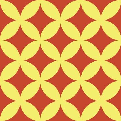 七宝パターン素材7 シルエット