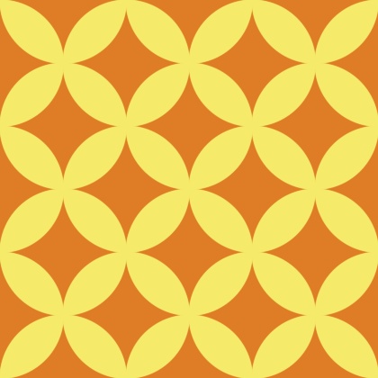 七宝パターン素材7 シルエット