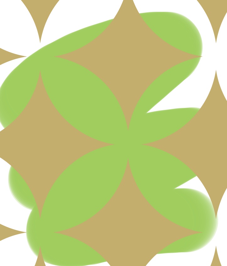 七宝パターン素材7 シルエット