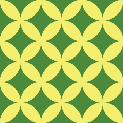 七宝パターン素材7 シルエット