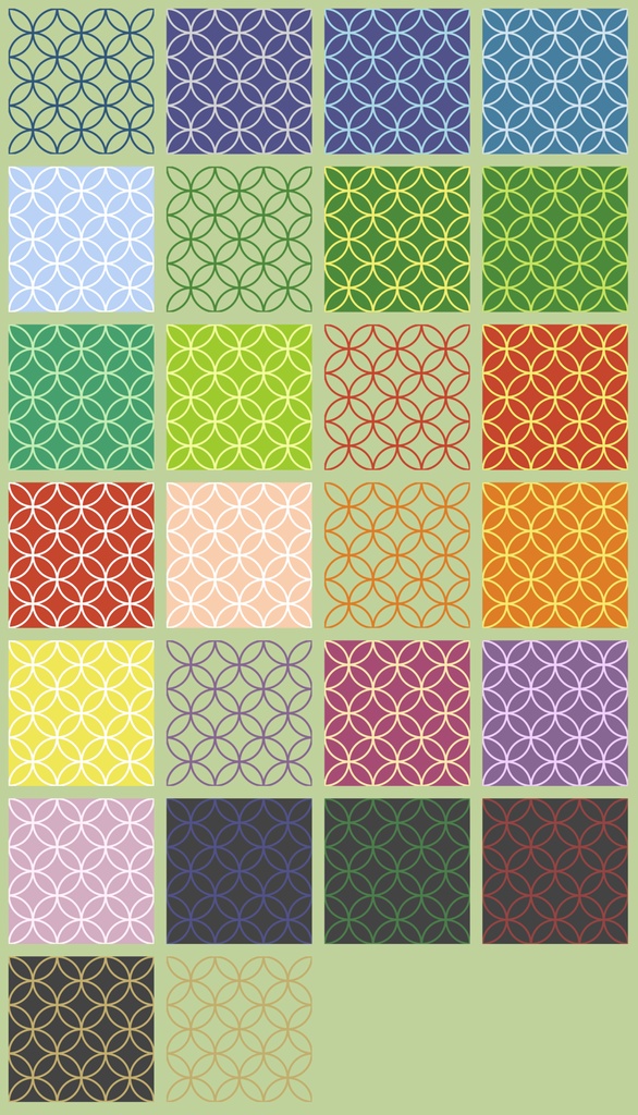 七宝パターン素材8 輪繋ぎ