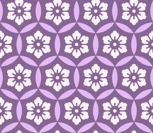 七宝パターン素材9 六つ花