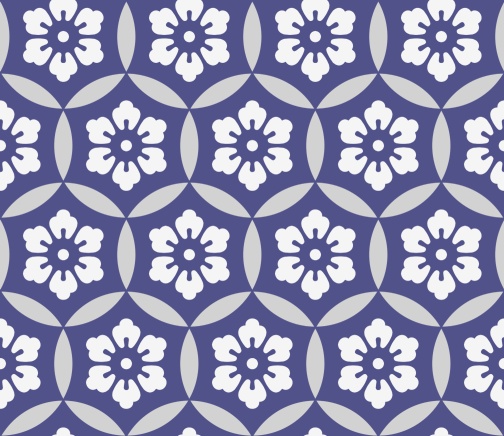 七宝パターン素材9 六つ花