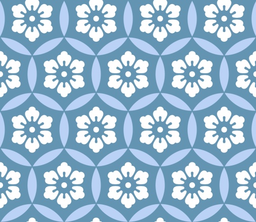 七宝パターン素材9 六つ花