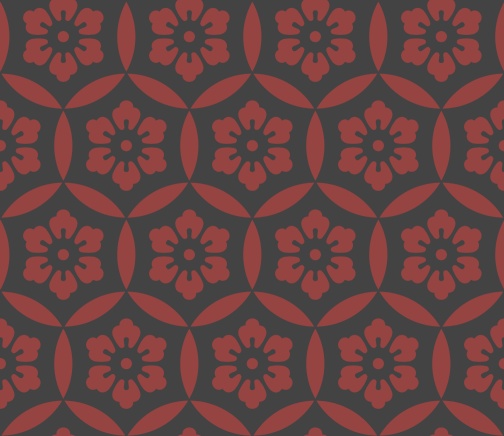 七宝パターン素材9 六つ花