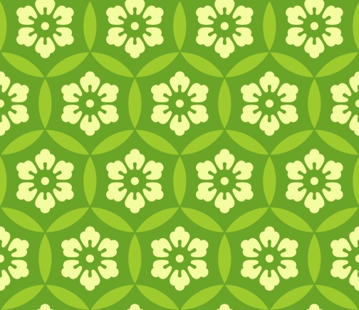 七宝パターン素材9 六つ花