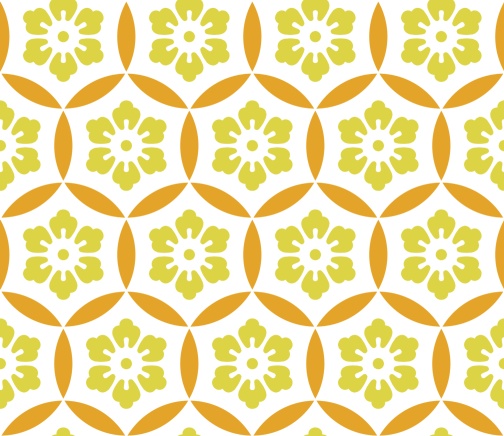 七宝パターン素材9 六つ花