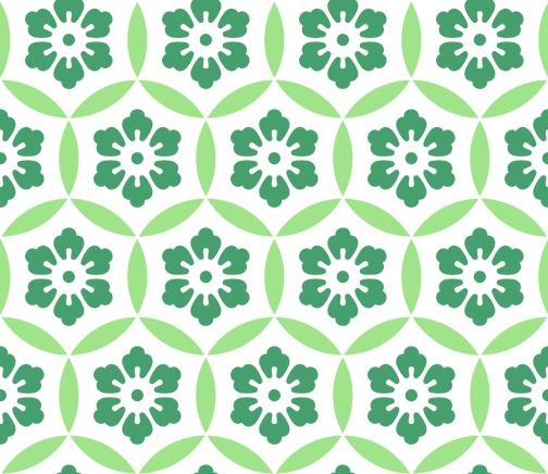 七宝パターン素材9 六つ花